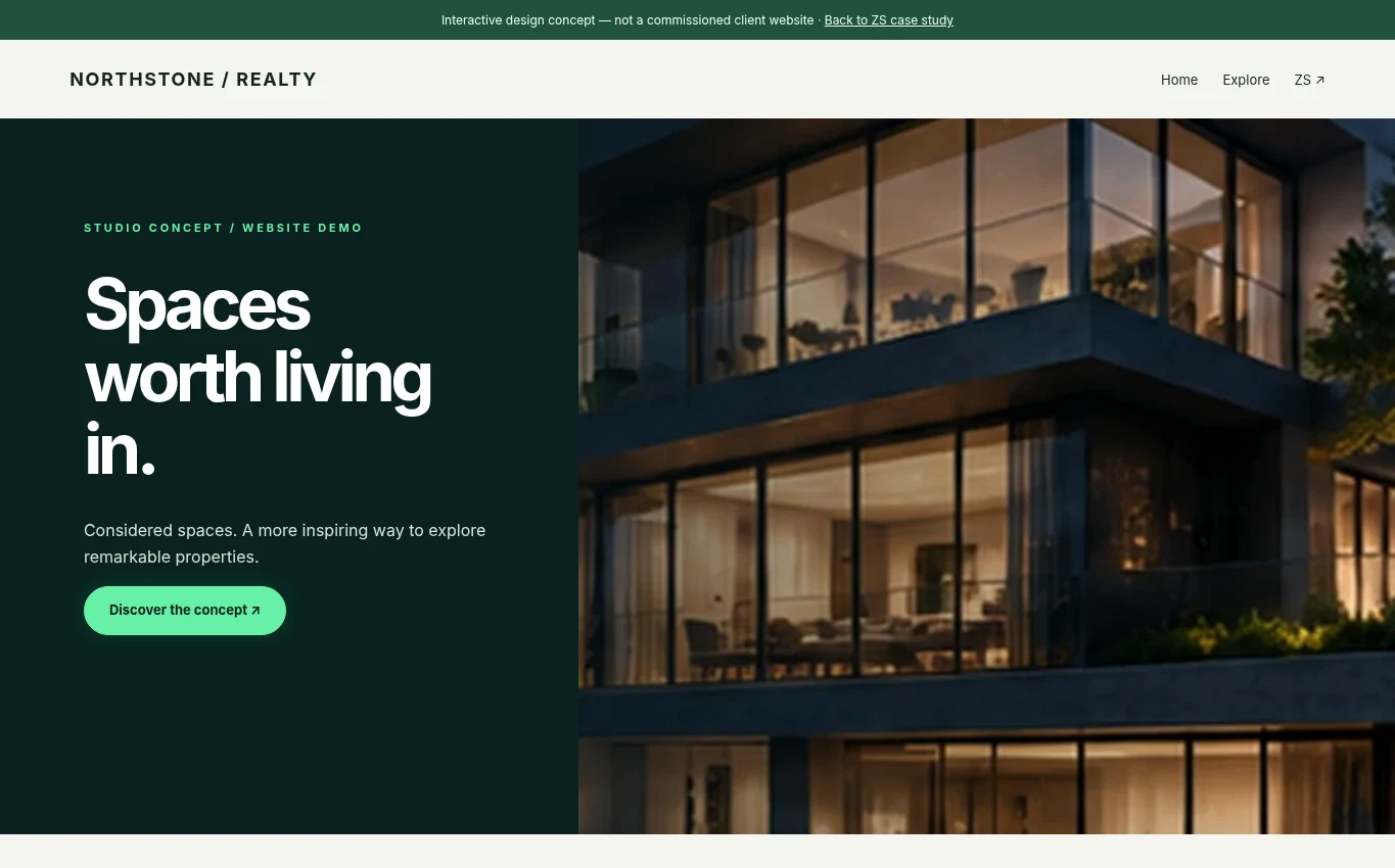 Real Estate Investments — studio concept preview